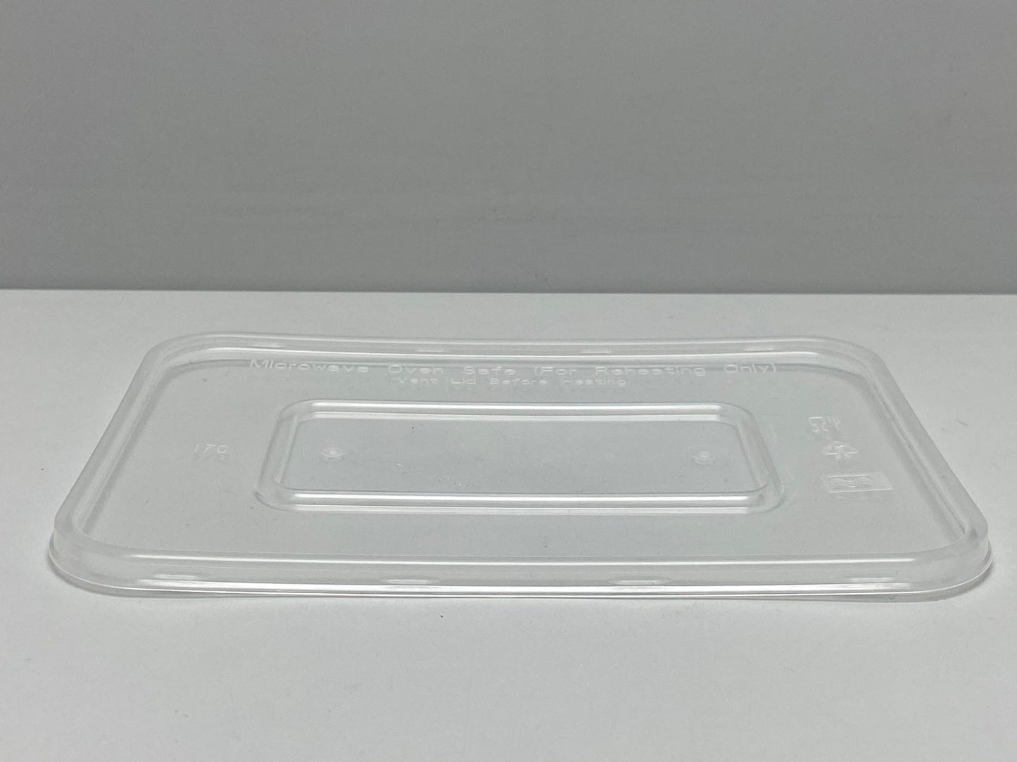Lid for Plastic Rectangular Food Container (500pcs)