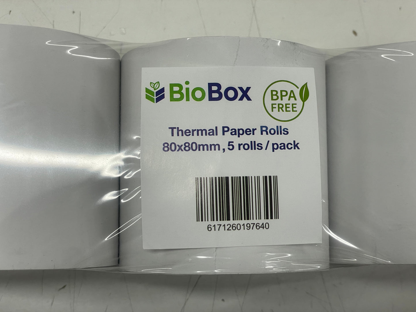 BioBox (BPA Free) 80x80mm Thermal Paper Rolls (50 Rolls)