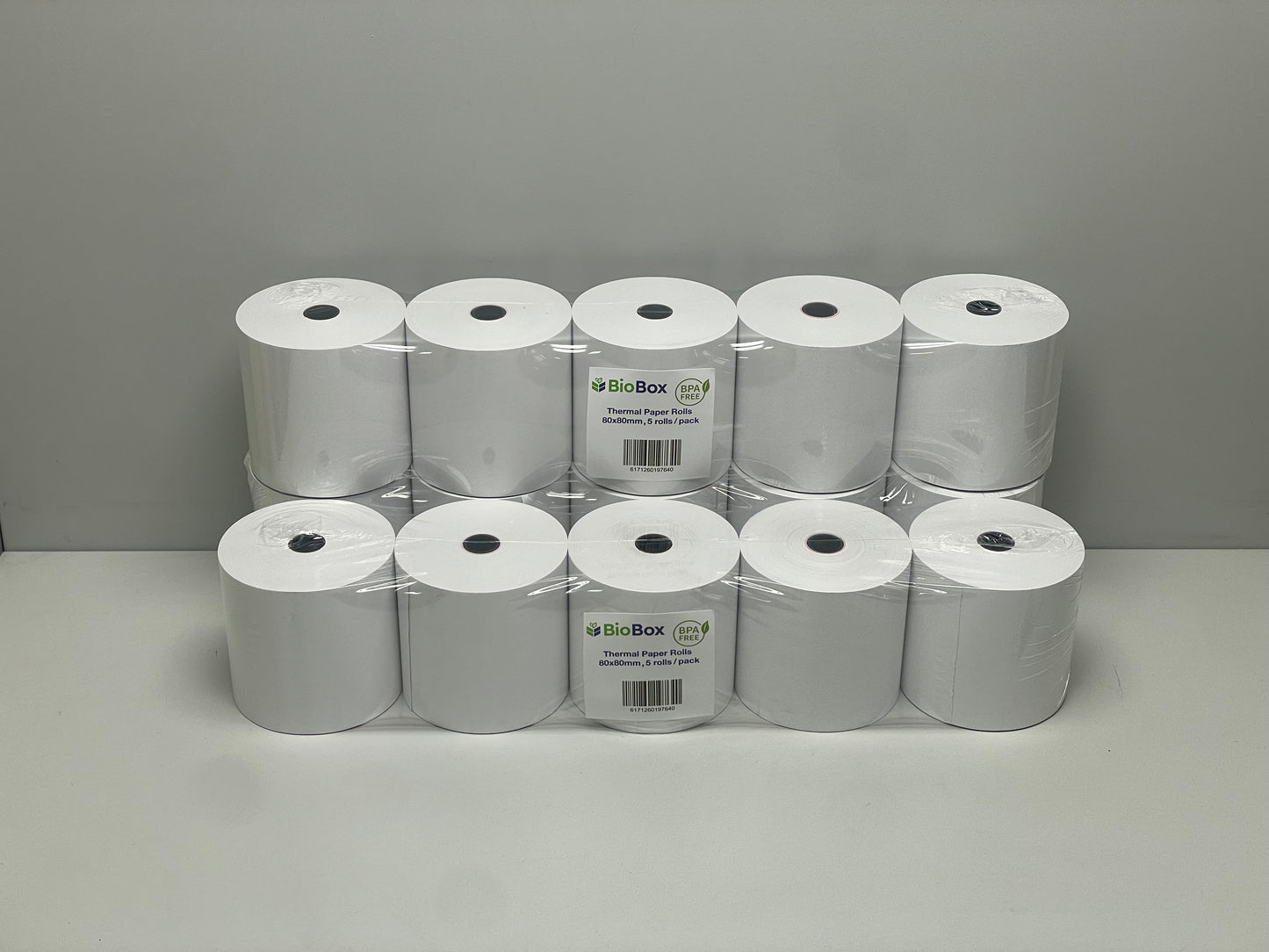 BioBox (BPA Free) 80x80mm Thermal Paper Rolls (50 Rolls)