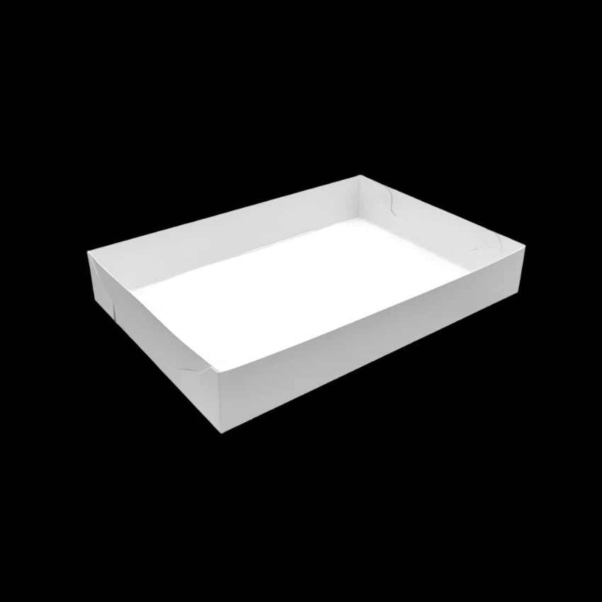 Large - Paper Cake Tray - White (200pcs)