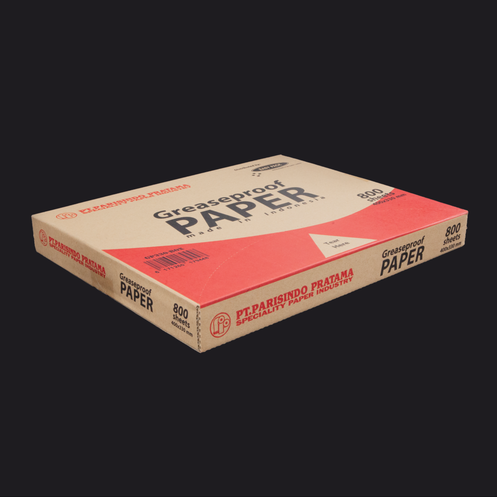 Half Cut (400x330mm) | Greaseproof Paper in Dispenser Box (800pcs/Box)