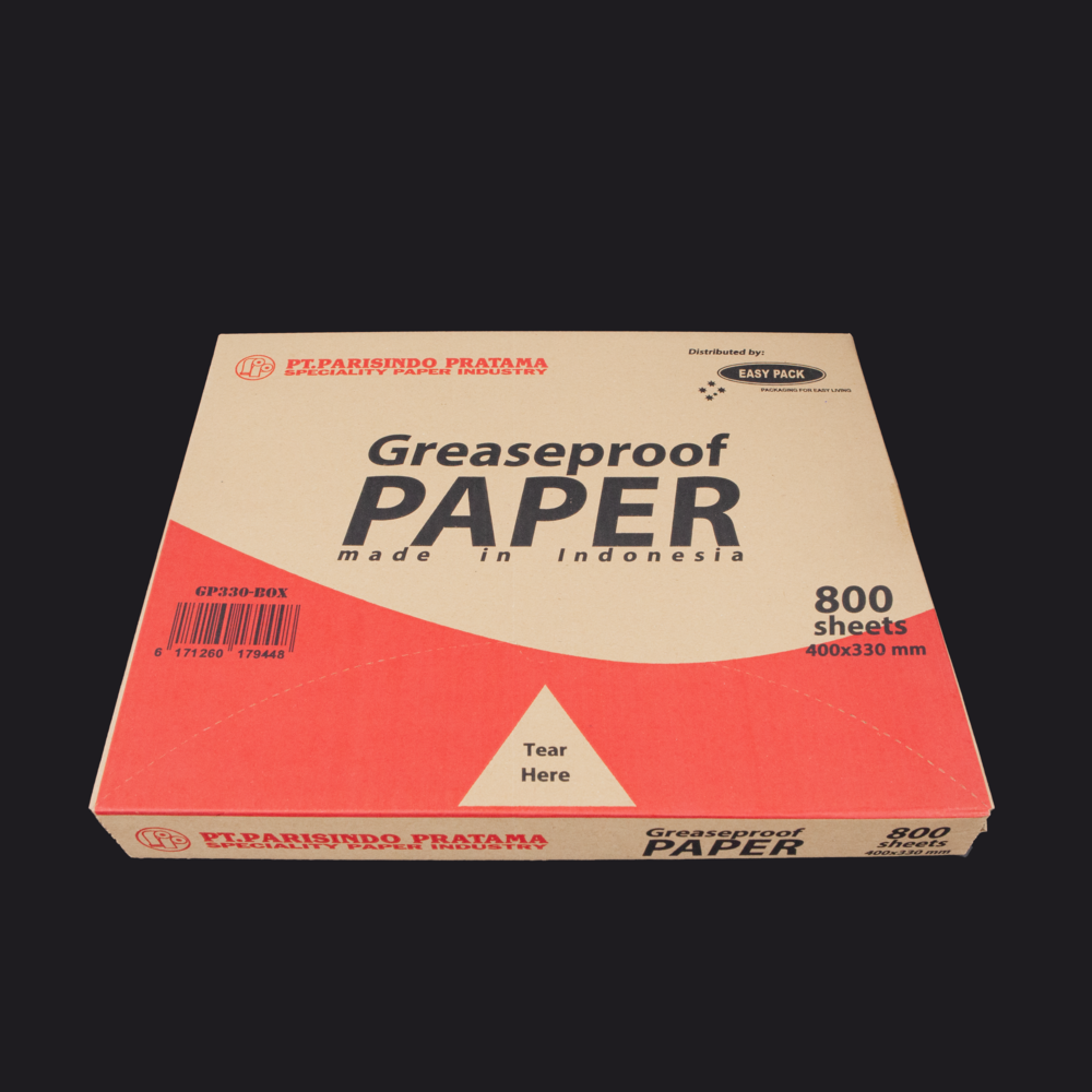 Half Cut (400x330mm) | Greaseproof Paper in Dispenser Box (800pcs/Box)