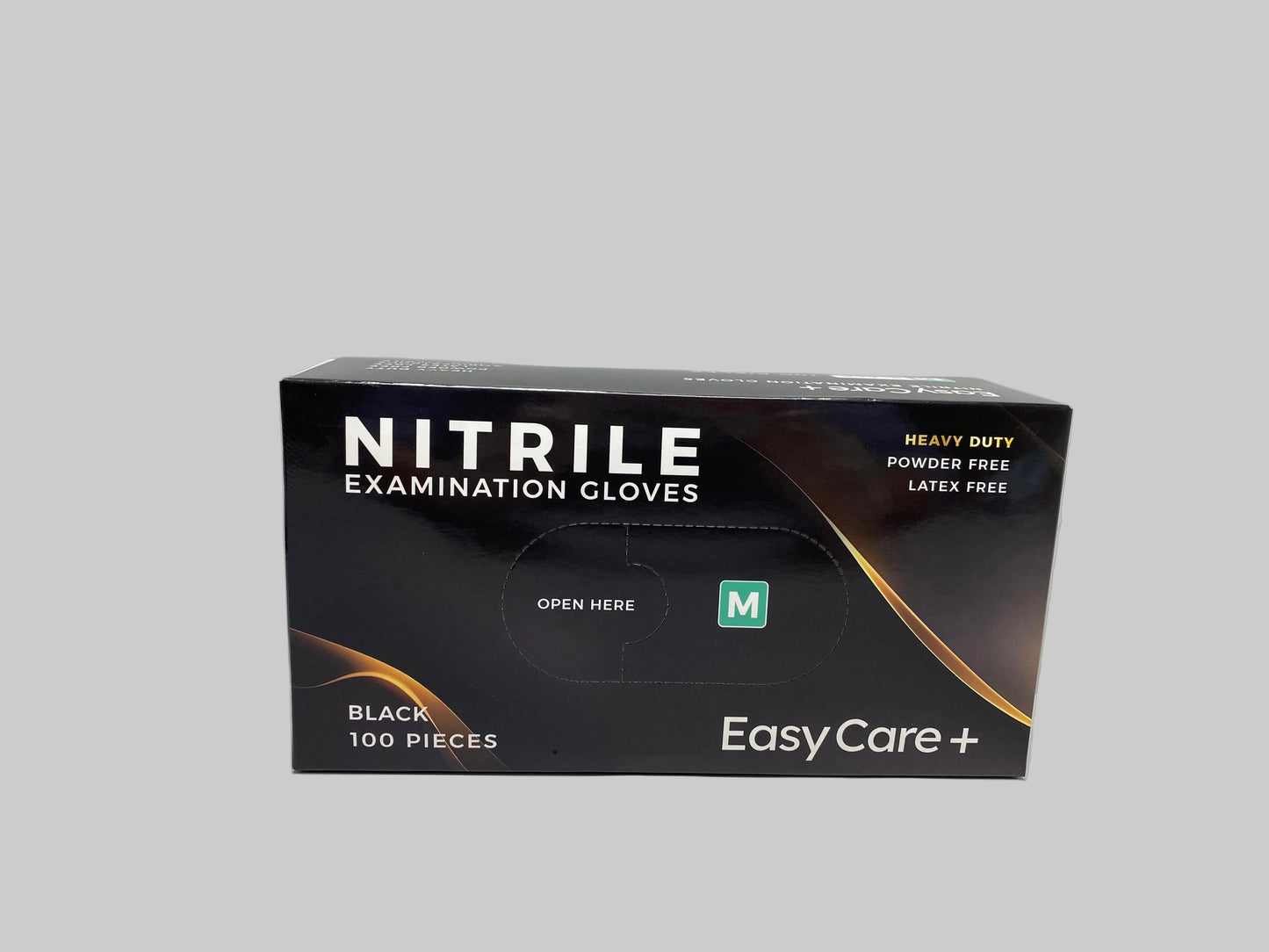 EasyCare Nitrile Examination Gloves Heavy Duty (Powder Free) Black - Medium(1000pcs/ctn)
