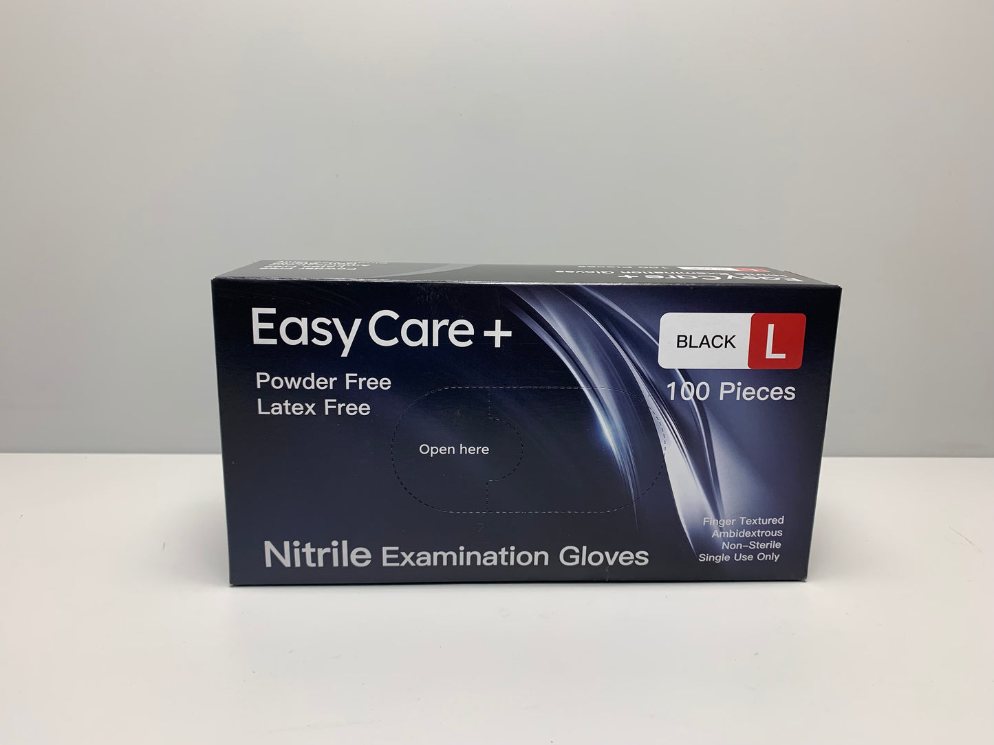 EasyCare Nitrile Examination Gloves (Powder Free) Black - Large (1000pcs/ctn)