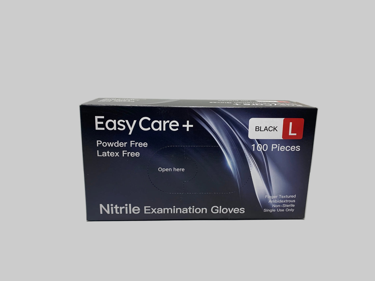 EasyCare Nitrile Examination Gloves (Powder Free) Black - Large (1000pcs/ctn)