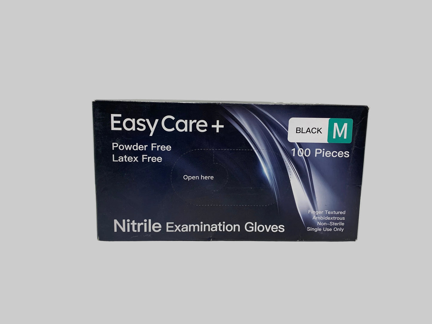 EasyCare Nitrile Examination Gloves (Powder Free) Black - Medium(1000pcs/ctn)