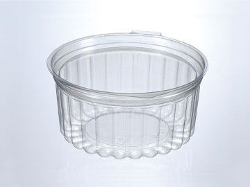 12oz Plastic Clear Sho Bowls- Flate Lid (250pcs)