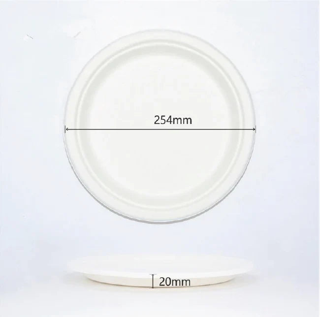 BioBox Sugarcane 10" Round Plate (500pcs)