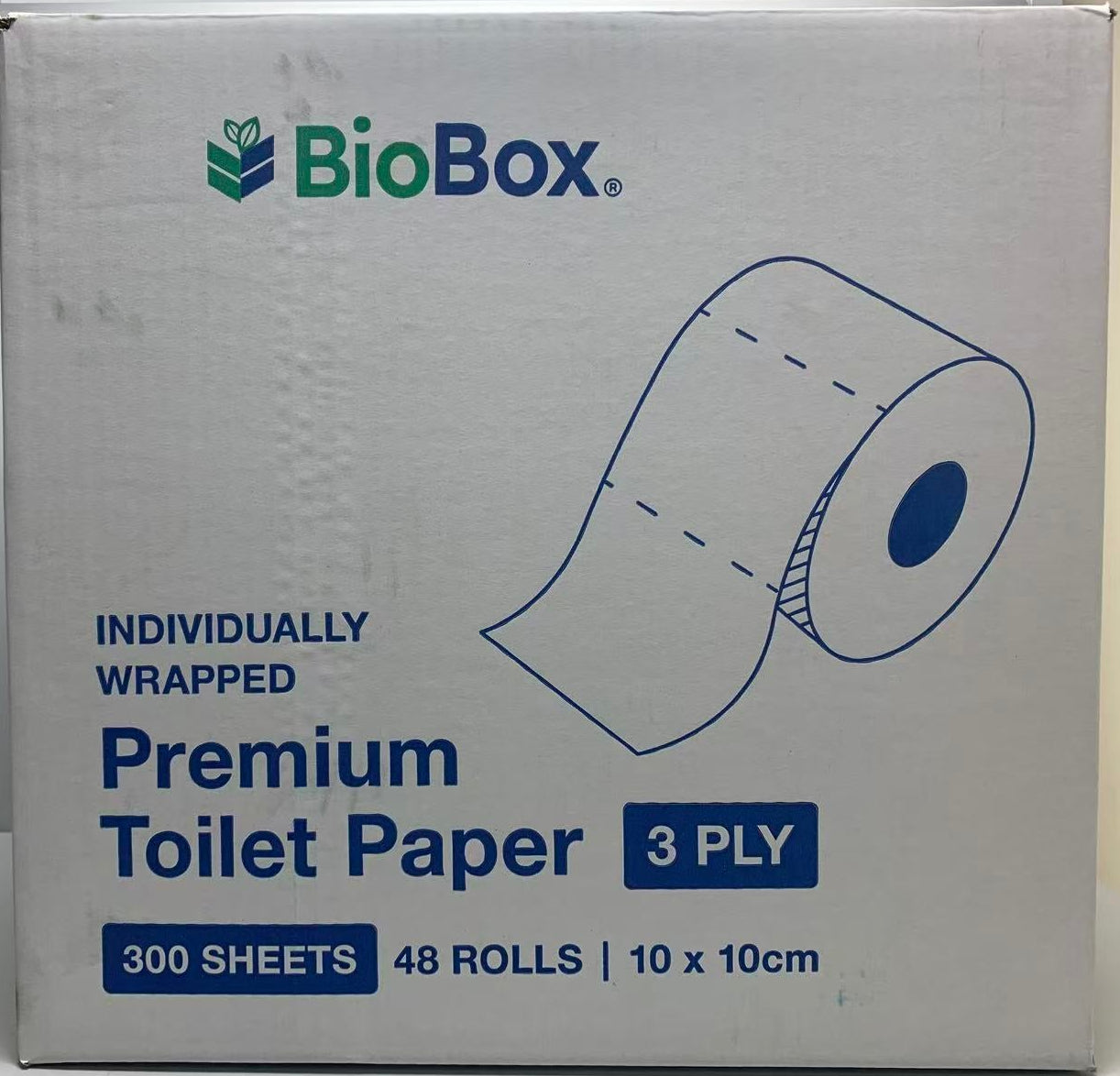 BioBox 3PLY Toilet Paper 300 sheets 48rolls/Carton