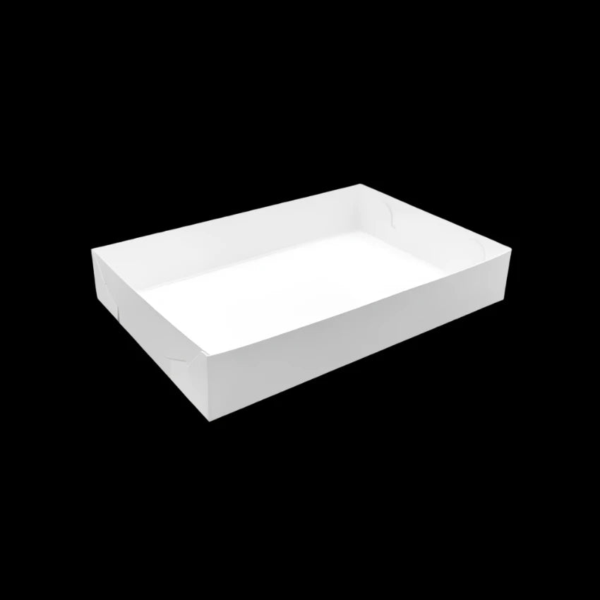 Medium - Paper Cake Tray - White (200pcs)
