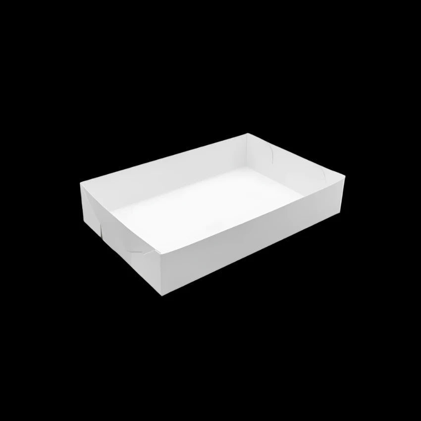 Small - Paper Cake Tray - White (200pcs)