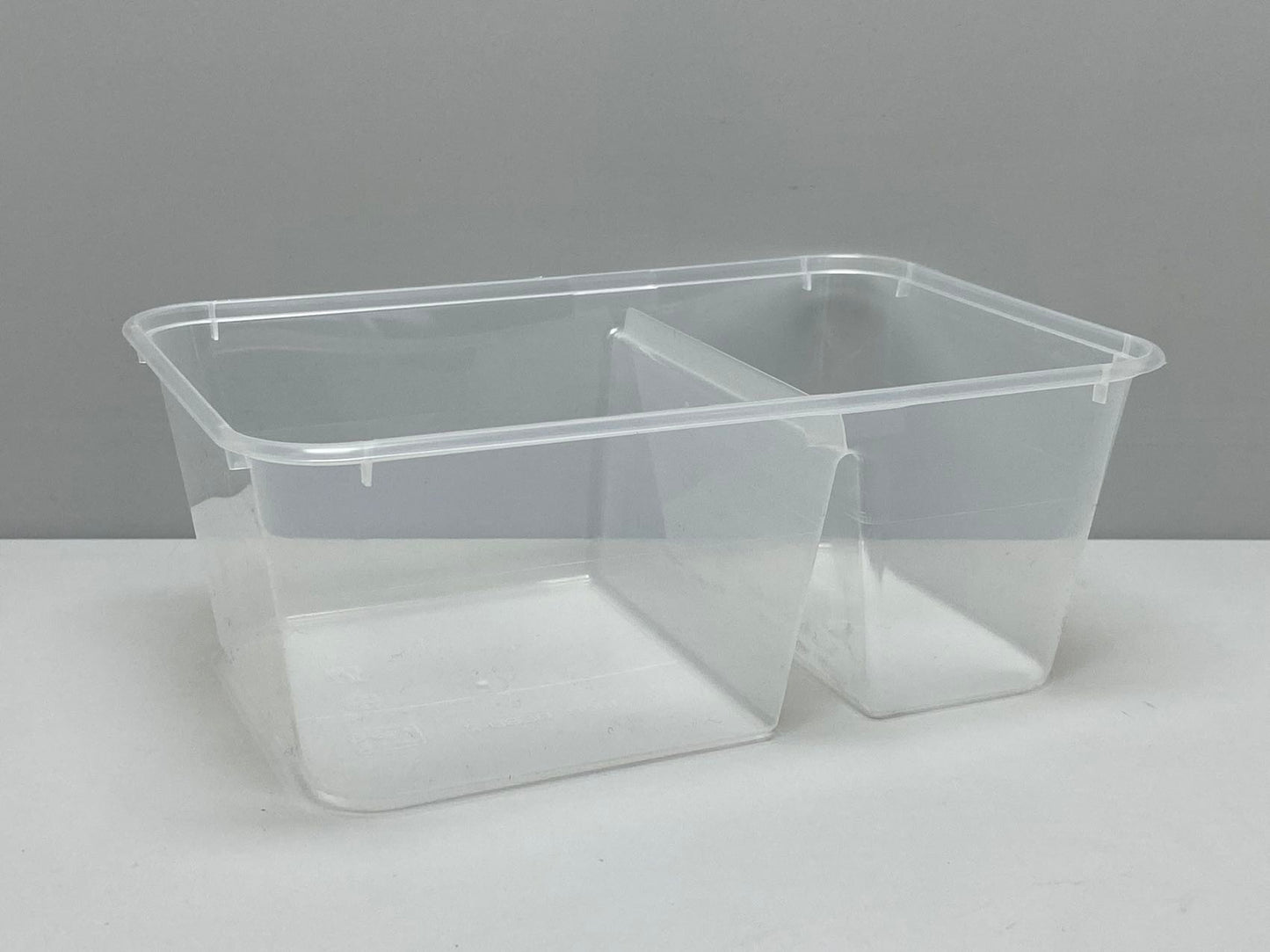 1000ml Rectangular Food Container 2 compartments- BASE (500pcs)