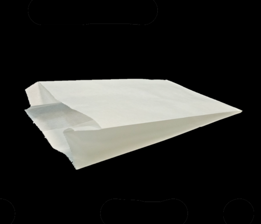 Double Bread- White Satchel Bag (500pcs/pack) Easy Pack