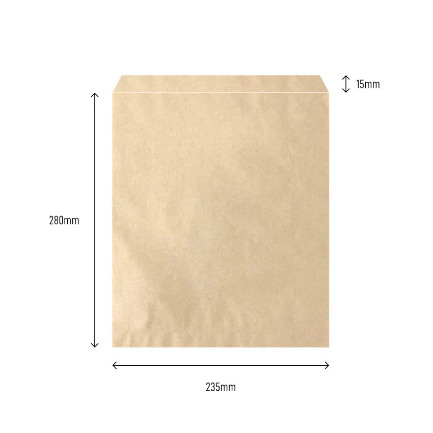 4F- Brown Flat Bag (500pcs/pack)