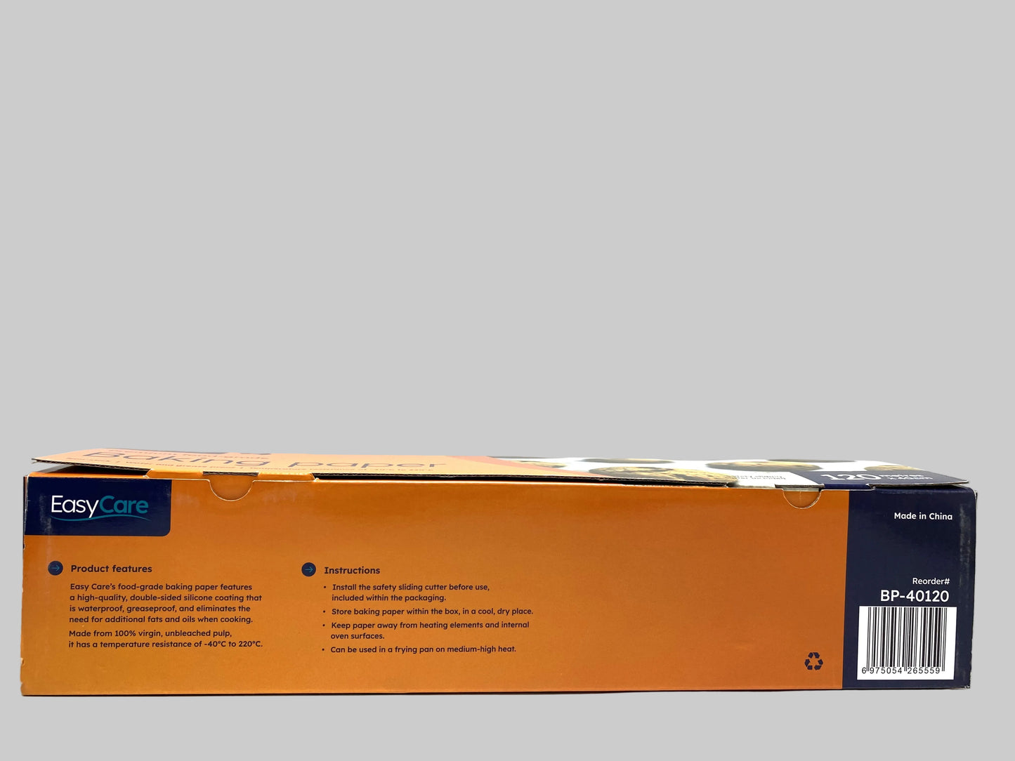 EasyCare Premium Food-grade Baking Paper 120mx40cm (1 Roll)