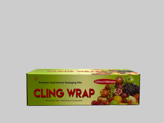 330mmx600m - Cling Wrap (6rolls/ctn) BFA Free