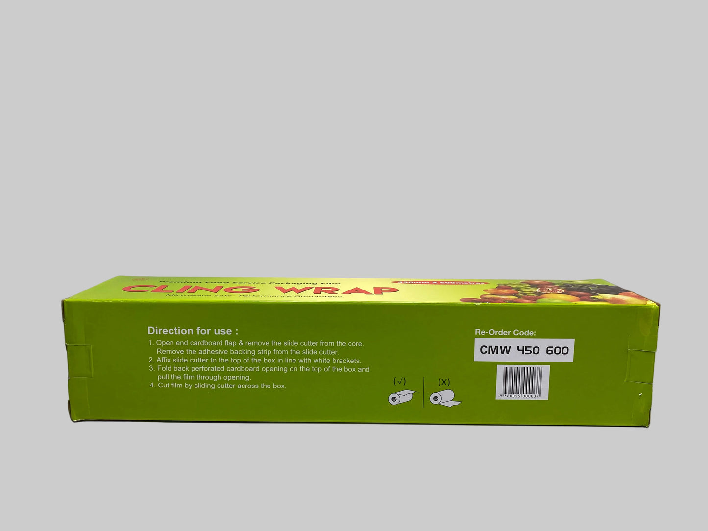 450mmx600m - Cling Wrap (6rolls/ctn) BFA Free
