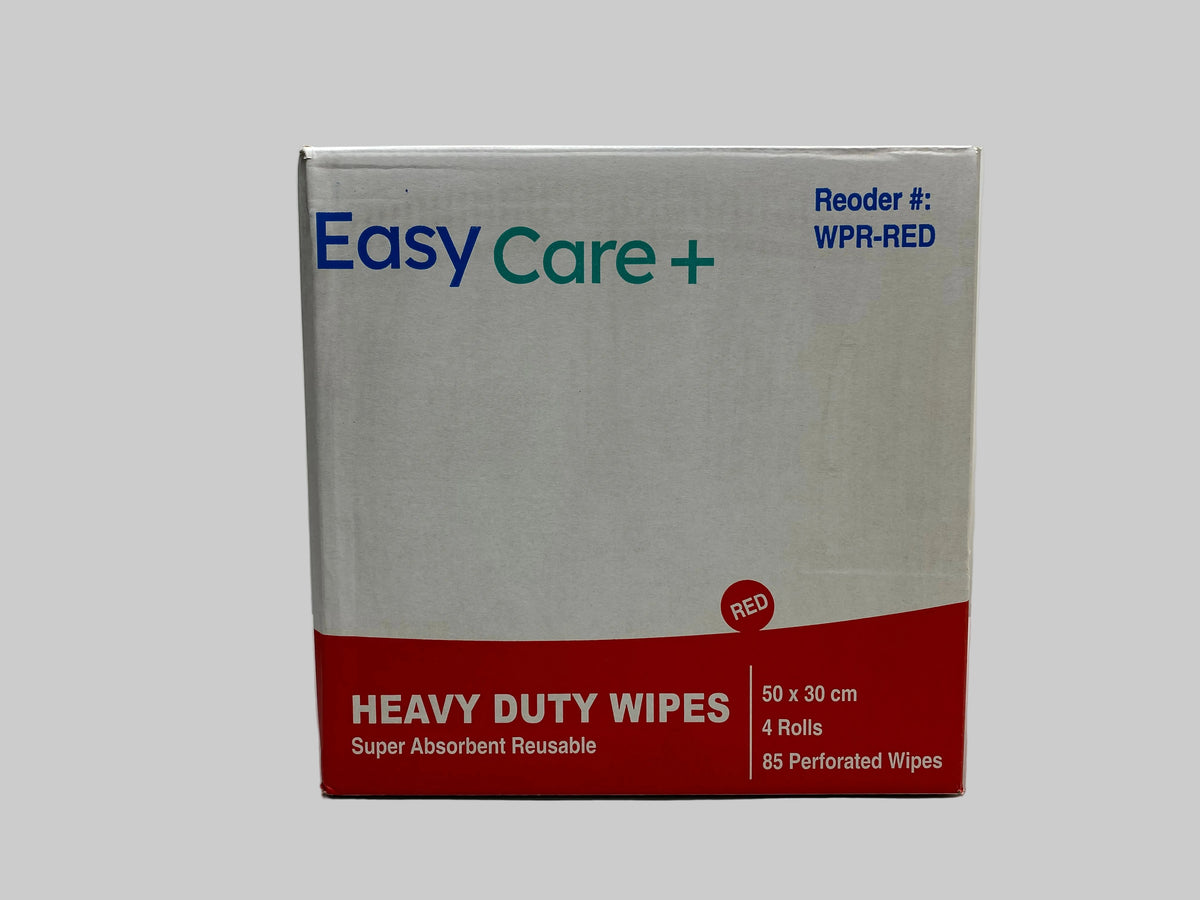 Red Chux (Easy Care) Heavy Duty Wipes Red Chux 50x30cm 4Rolls/Ctn – EASY PACK