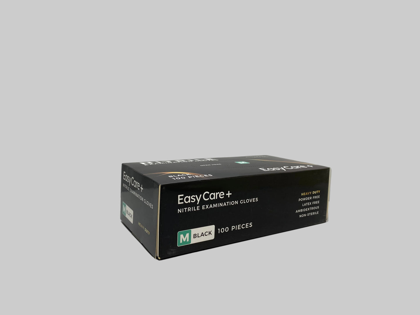 EasyCare Nitrile Examination Gloves Heavy Duty (Powder Free) Black - Medium(1000pcs/ctn)