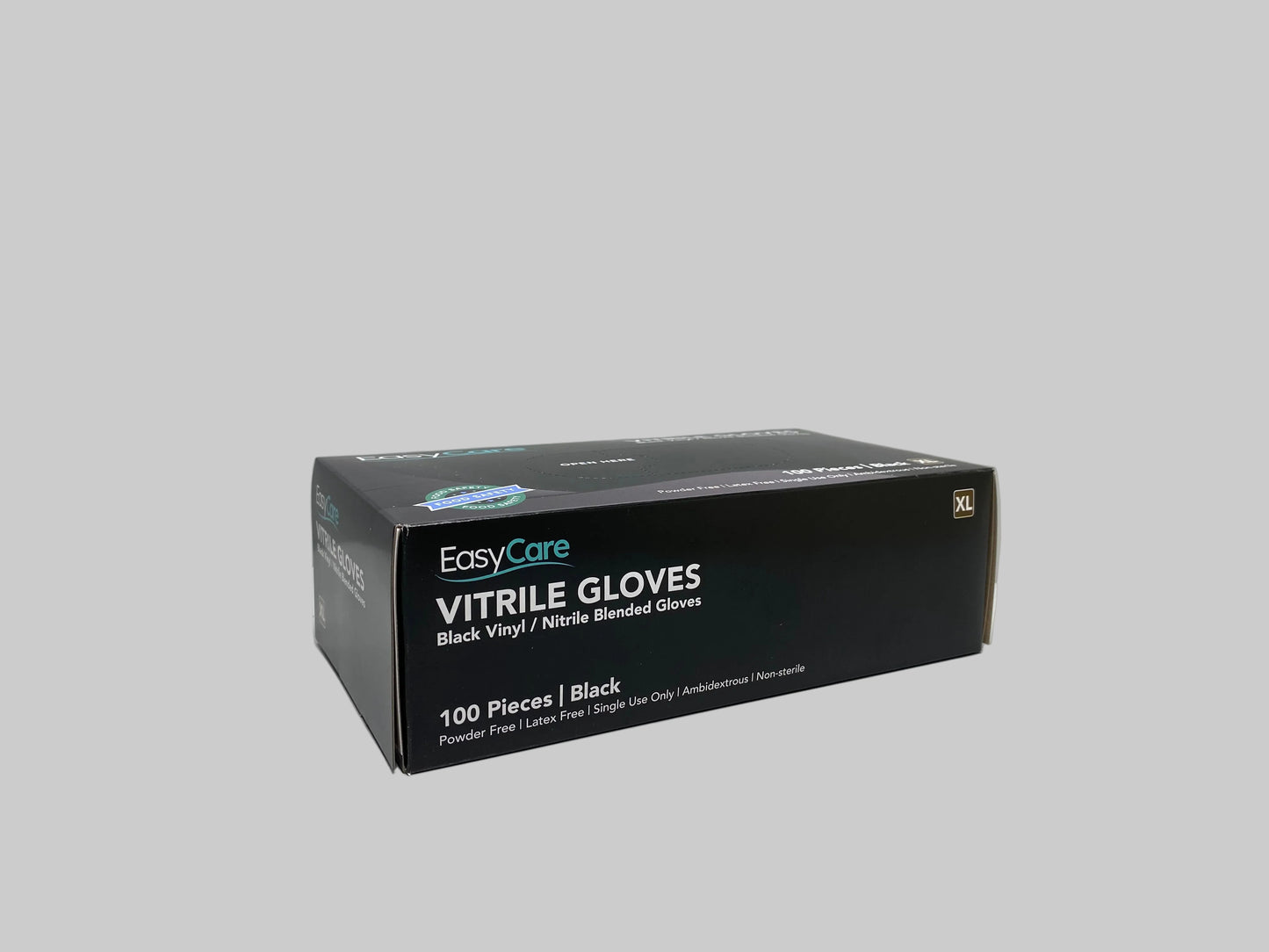 EasyCare Vitrile Gloves (Powder Free) Black - Extra Large (1000pcs/ctn)