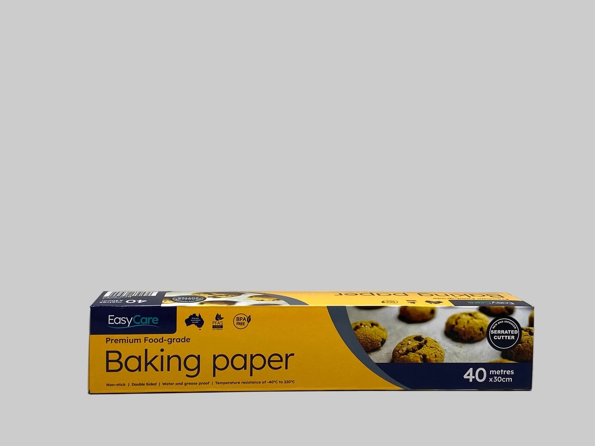 EasyCare Premium Food-grade Baking Paper Serrated Cutter 40mx30cm (12 Rolls/1 Carton)