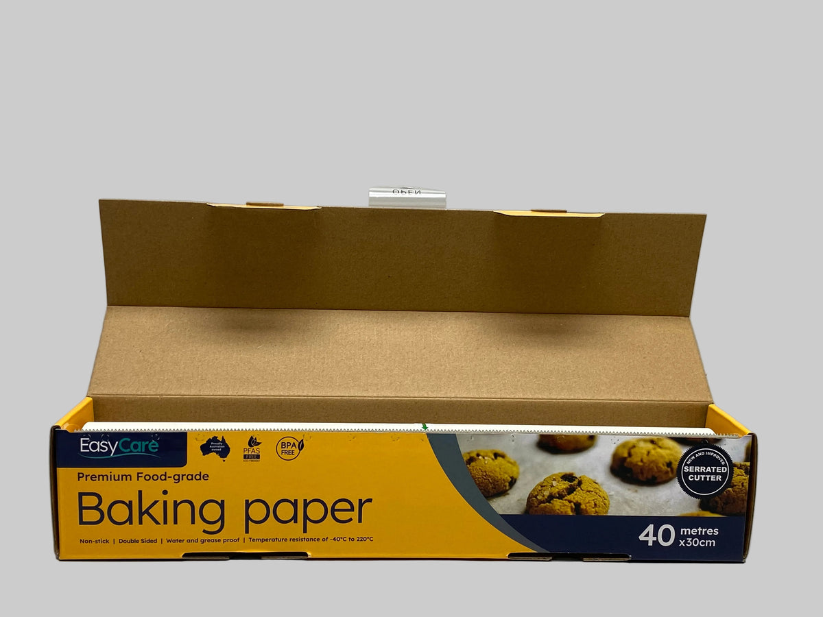 EasyCare Premium Food-grade Baking Paper Serrated Cutter 40mx30cm (12 Rolls/1 Carton)