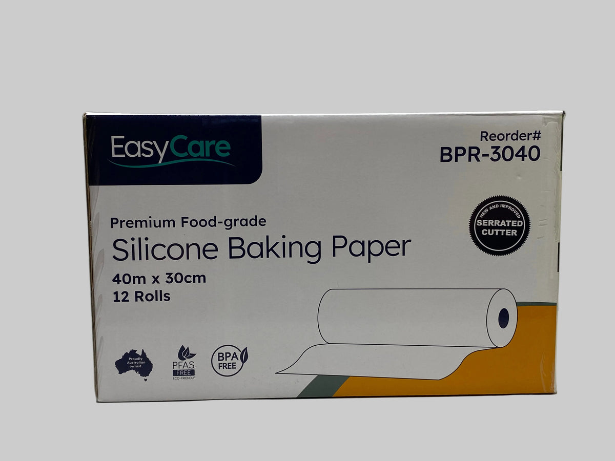 EasyCare Premium Food-grade Baking Paper Serrated Cutter 40mx30cm (12 Rolls/1 Carton)