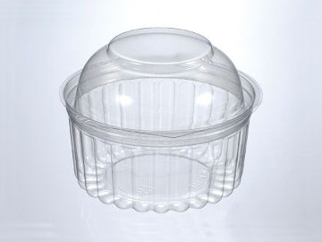 12oz Plastic Clear Sho Bowls- Dome Lid (250pcs)