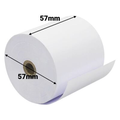 BioBox (BPA FREE) 57x57mm Thermal Paper EFTPOS Roll (100Rolls/ctn)